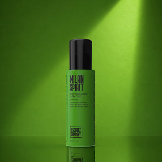 Milan Spirit car air freshener spray by The Scentz Company featuring Italian citrus herbal fragrance for long lasting luxury car scent