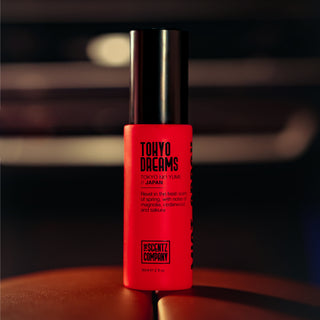 Tokyo Dreams car air freshener spray in uk by The Scentz Company featuring floral fruity fragrance inspired by Japan for long lasting premium car scent experience