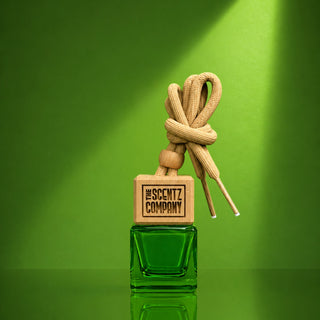 Milan Spirit hanging car air freshener diffuser by The Scentz Company featuring Italian citrus herbal fragrance for long lasting scent