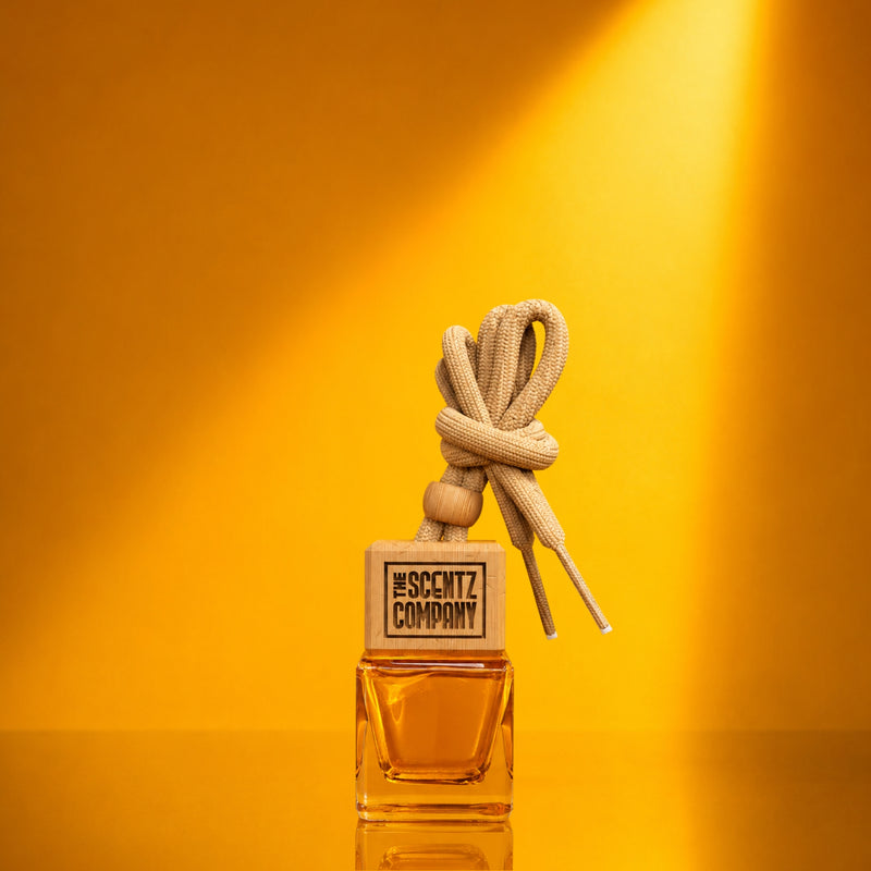 rio carnival hanging car air freshener diffuser by The Scentz Company featuring luxury oud inspired fragrance for long lasting premium scent