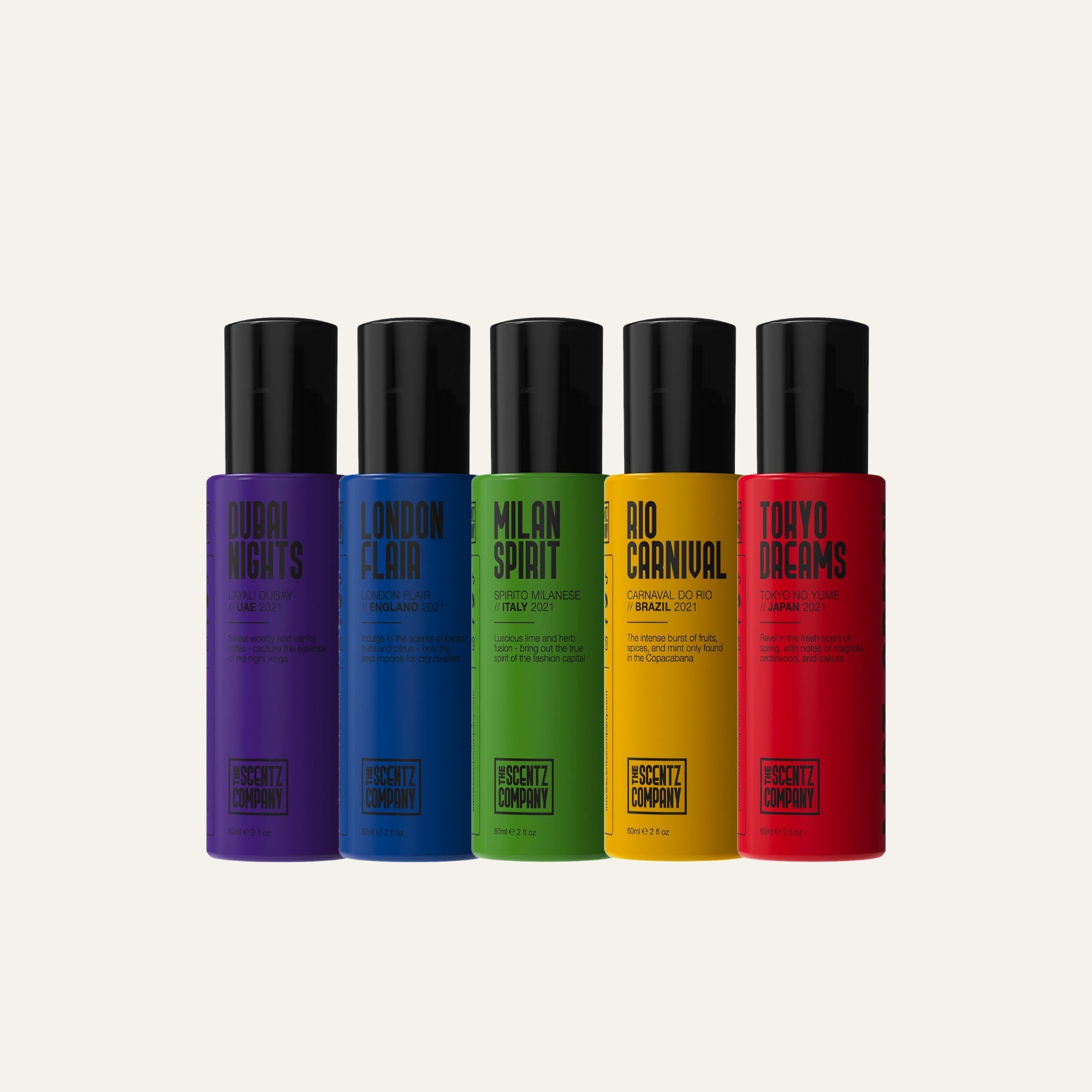Pack of 5 mist sprays